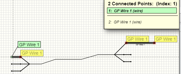 image of wire in cable conducting when hovered on in schematic editor