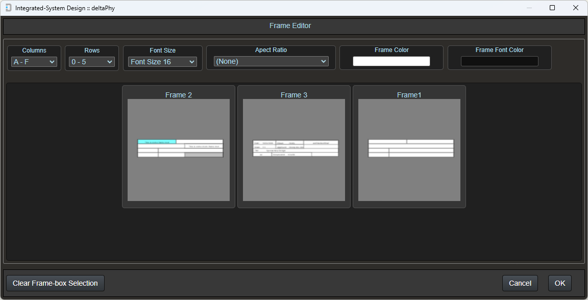image of frame edit dialog