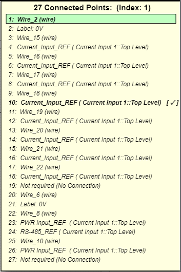 overlappint points list